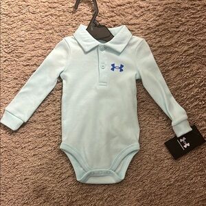 Under Armour Light Blue Baby Bodysuit